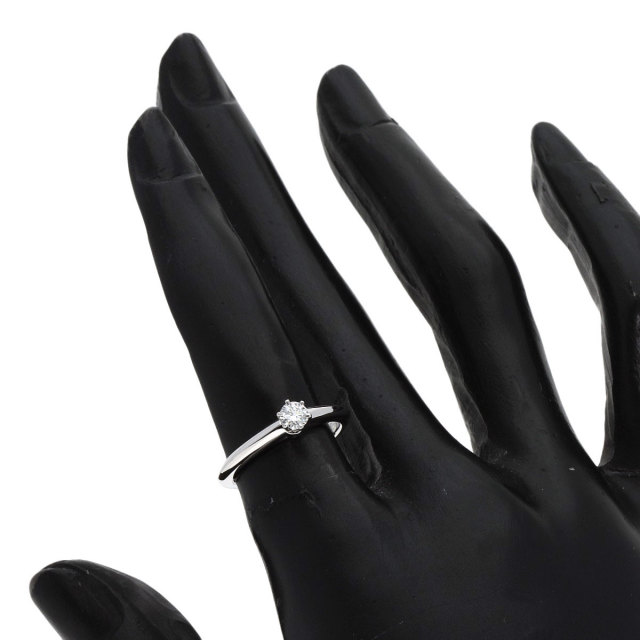 Tiffany & Co. プラチナ ソリティアリング ティファニー ソリティア リング 指輪 7.5号 Pt950プラチナ