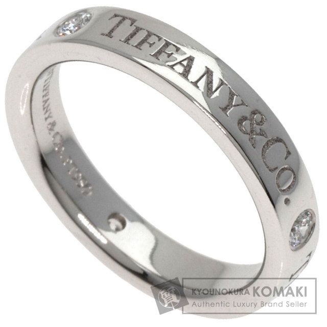 TIFFANY&Co. ティファニー フラットバンドリング 3P ダイヤモンド 
