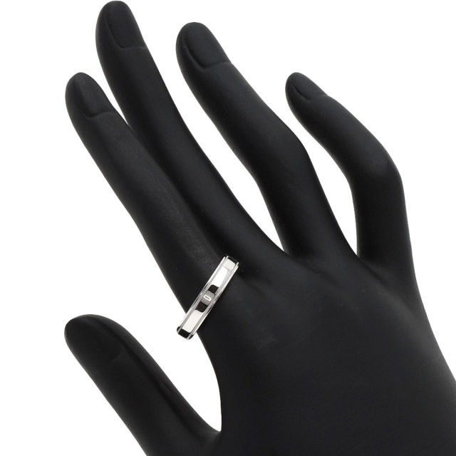 ティファニー Tiffany&Co. ダブル ミルグレイン プラチナ幅 4mm ティファニー Tiffany&Co. ダブル ミルグレイン プラチナ幅 4mm
