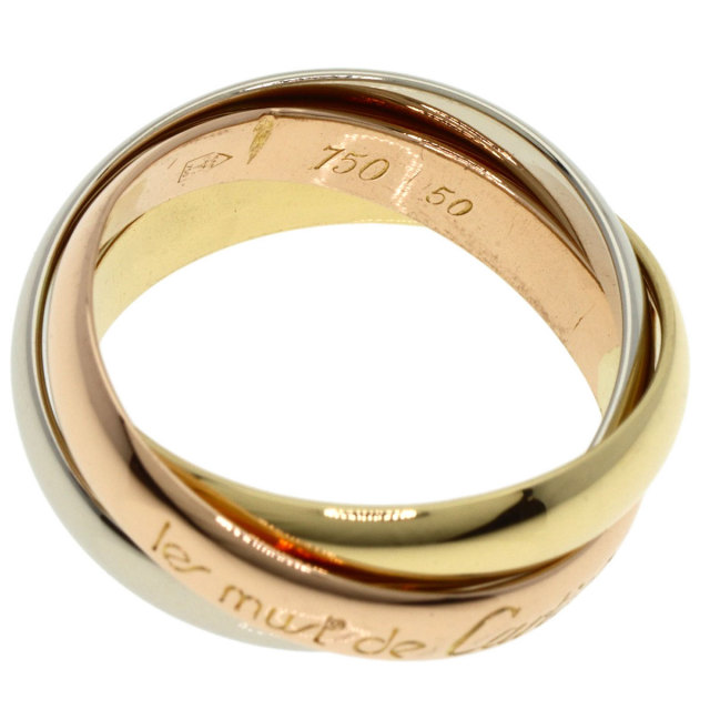 カルティエ トリニティリング K18ゴールド 指輪 50 楽天市場】カルティエ トリニティ #50 リング・指輪 K18ホワイト