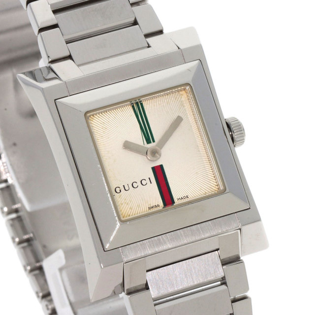 GUCCI グッチ 111L スクエアフェイス 腕時計 ステンレススチール/SS 