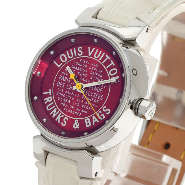 LOUIS VUITTON ルイヴィトン Q121N タンブール TRUNKS&BAGS 腕時計  