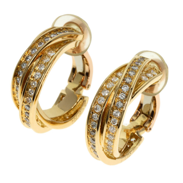 Cartier - カルティエ トリニティ ピアス K18 スリーカラー