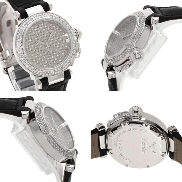 カルティエ 腕時計 パシャ 32mm ダイヤモンド メーカーコンプリート