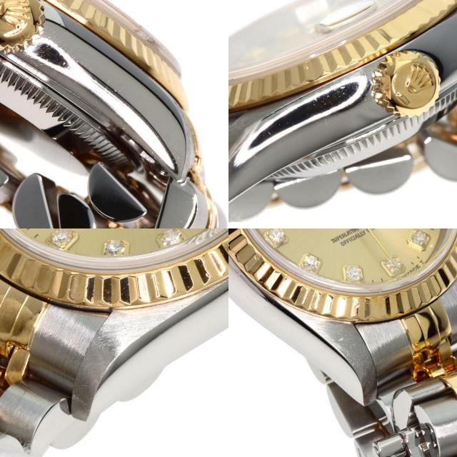 ROLEX ロレックス 69173G デイトジャスト 10P ダイヤモンド 腕時計