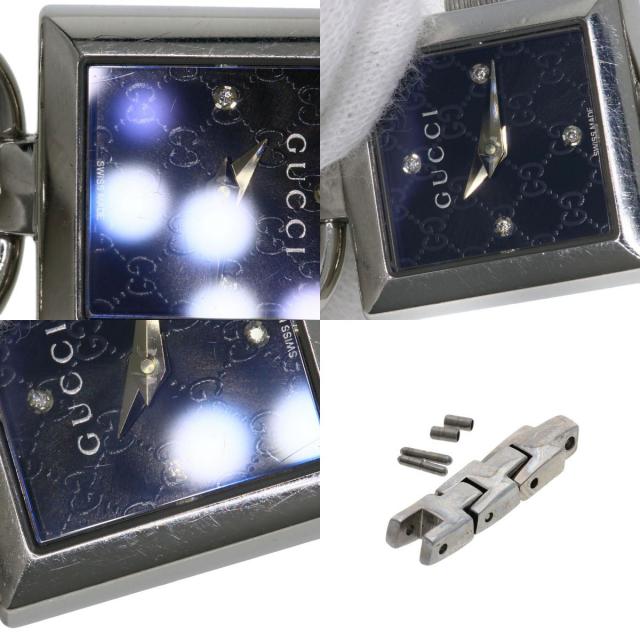 GUCCI グッチ 120 トルナヴォーニ 4Pダイヤモンド 腕時計 ステンレス  