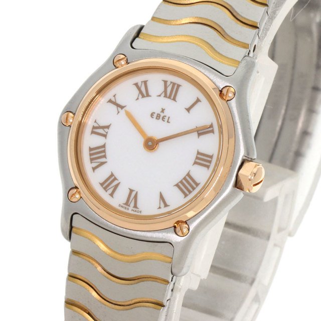 エベル EBEL 184908 クラシックウェーブ ヤッター 11Pダイヤ デイト  