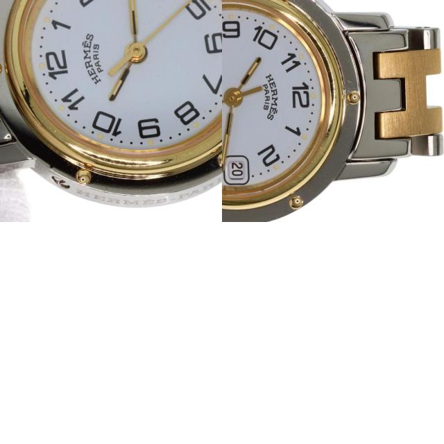 HERMES エルメス CL4.220 クリッパー 腕時計 ステンレススチール/SSxGP  