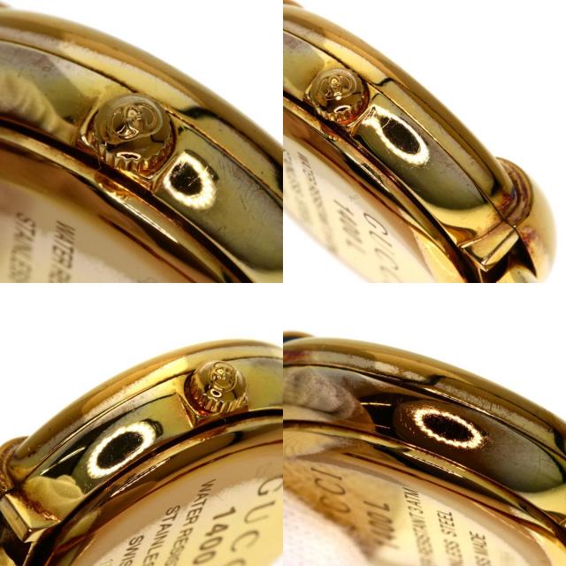 GUCCI グッチ 1400L ラウンドフェイス 腕時計 PGP/PGP レディース 