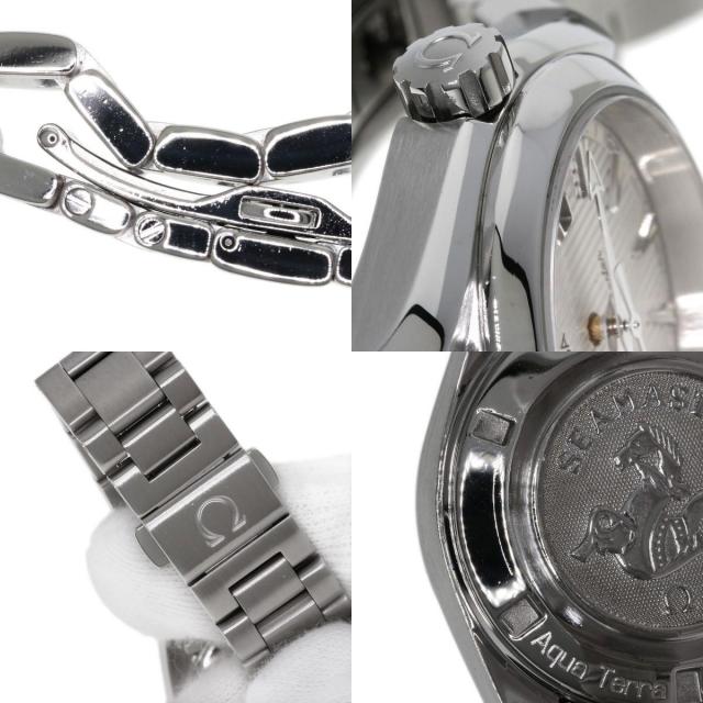 OMEGA アナログ時計 ステンレススチール オメガ「シーマスター」プラチナ＆ステンレススティール製の限定