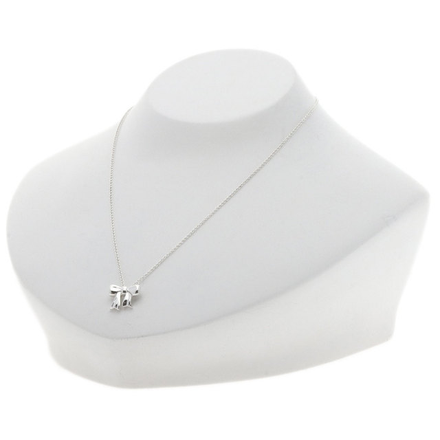 TIFFANY&Co. ティファニー リボン ネックレス シルバー レディース 