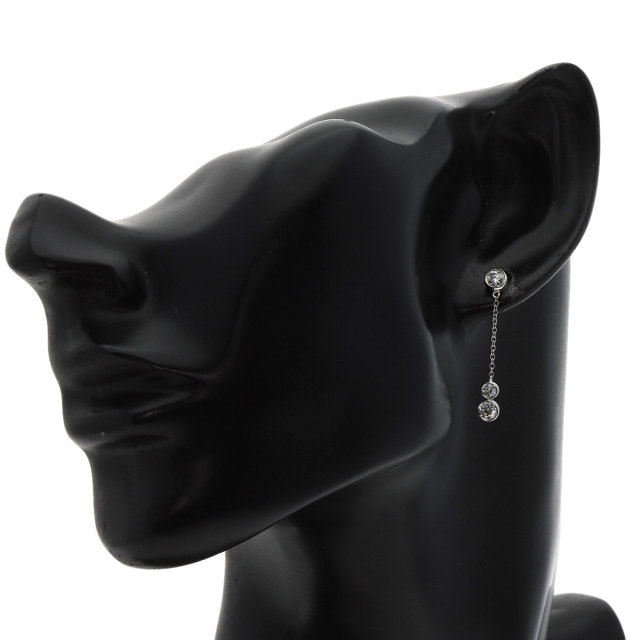 TIFFANY&Co. ティファニー バイザヤード ドロップ ダイヤモンド ピアス 