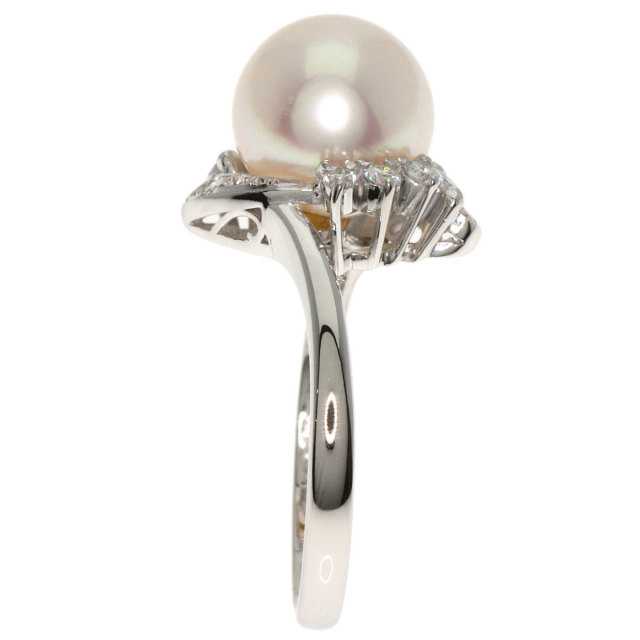 MIKIMOTO ミキモト パール 真珠 リング・指輪 プラチナPT900