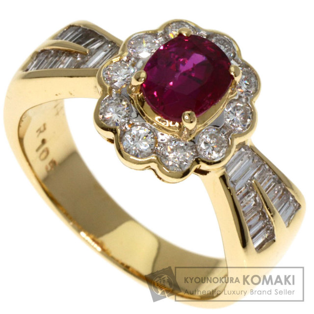 K18 天然ルビー1.65ct やすかろ トップ