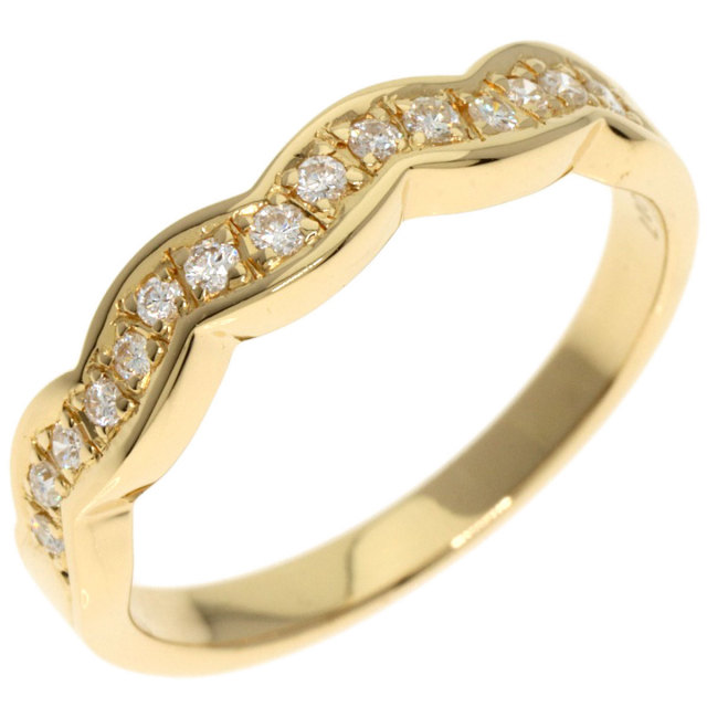 0.17ct ダイヤモンド リング・指輪 K18イエローゴールド 2.8g レディース