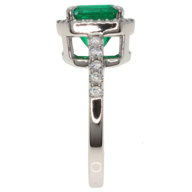2.5ct エメラルド ダイヤモンド リング・指輪 プラチナPT900 7.5g 