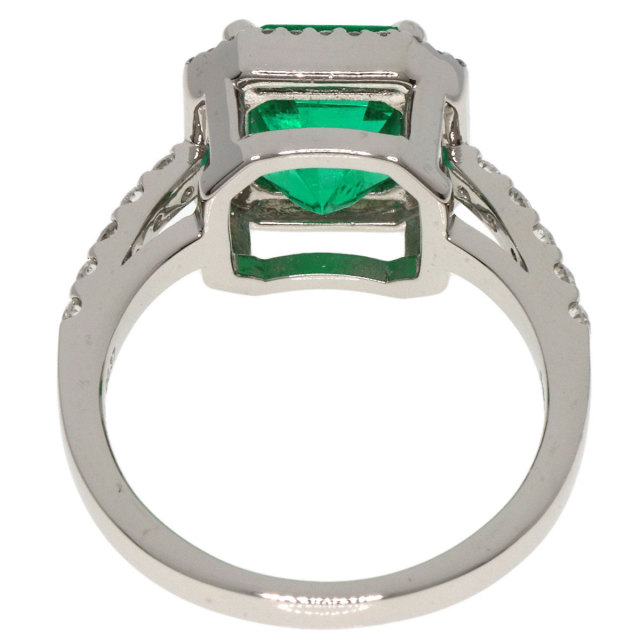2.5ct エメラルド ダイヤモンド リング・指輪 プラチナPT900 7.5g 