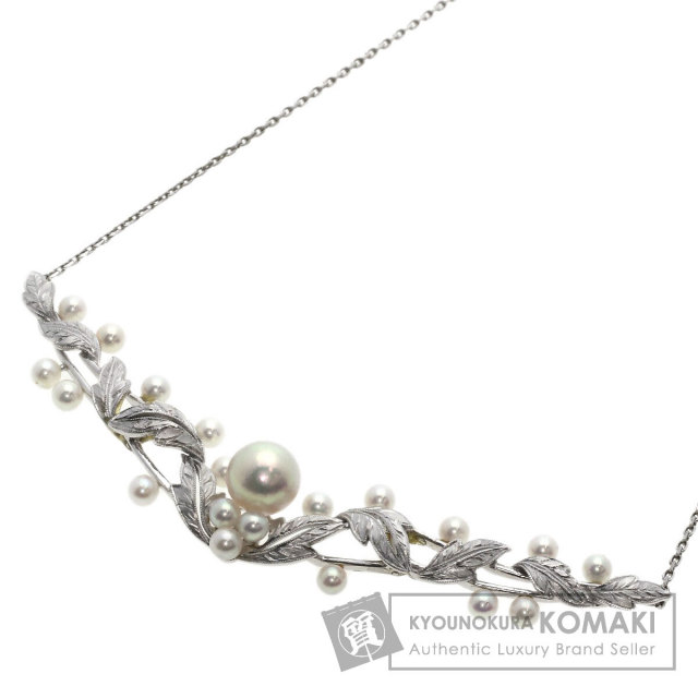 MIKIMOTO ミキモト アコヤパール 真珠 ネックレス K14ホワイトゴールド  