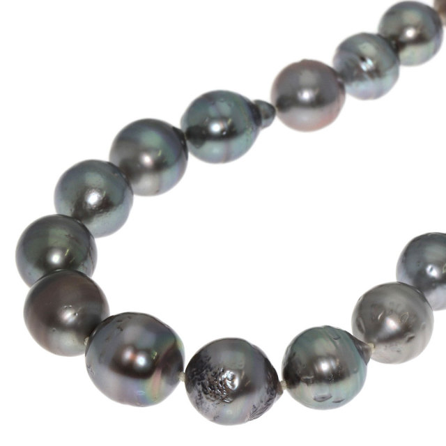 ブラックパール 真珠 バロックパール イヤリング 2点セット ネックレス  