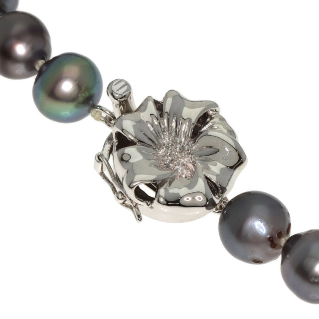 ブラックパール 真珠 バロックパール イヤリング 2点セット ネックレス  