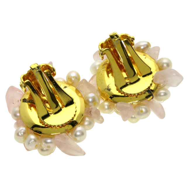 淡水パール 真珠 イヤリング ブレスレット3点セット ネックレス 金属製  