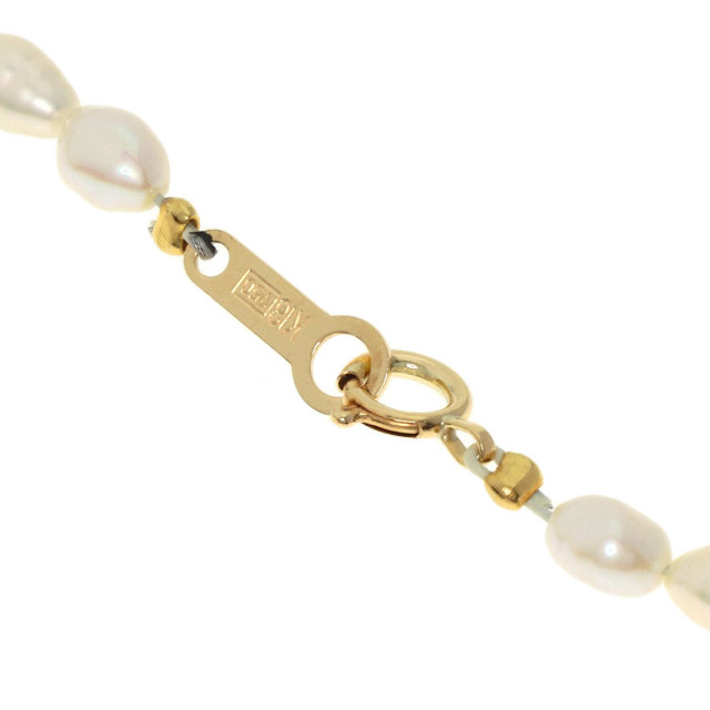 淡水パール 真珠 ネックレス K18イエローゴールド 7.8g レディース 