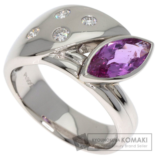 SELECT JEWELRY ピンクサファイア ダイヤモンド リング・指輪 K18YG  