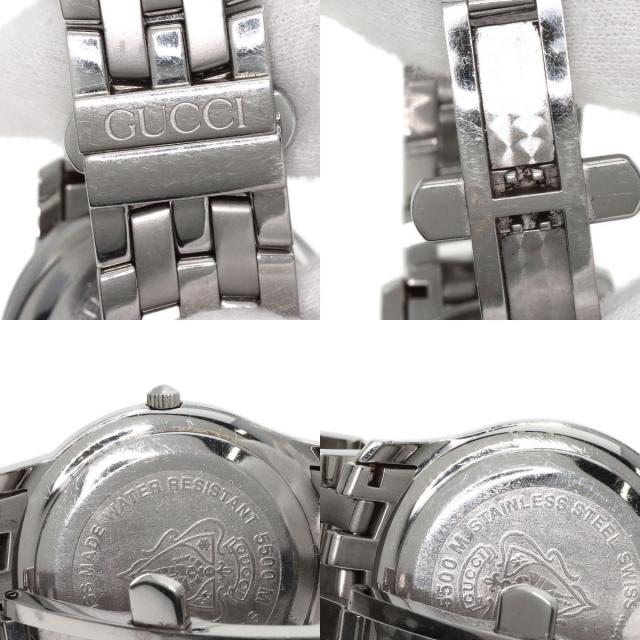 GUCCI グッチ 5500M ラウンドフェイス 腕時計 ステンレス