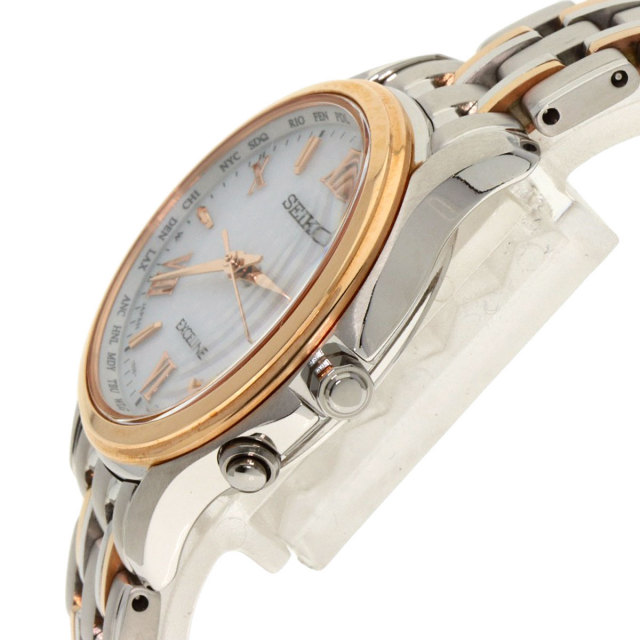 SEIKO セイコー SWCW162 エクセリーヌ 腕時計 チタン/チタン レディース 