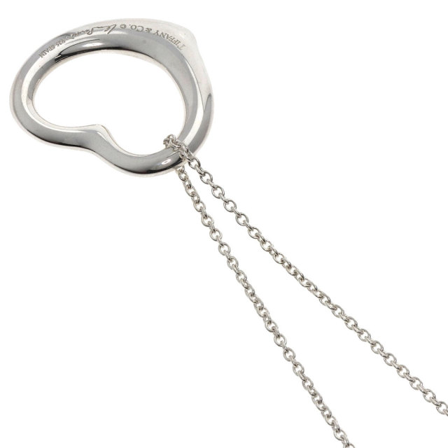 TIFFANY&Co. ティファニー オープンハート ネックレス シルバー レディース