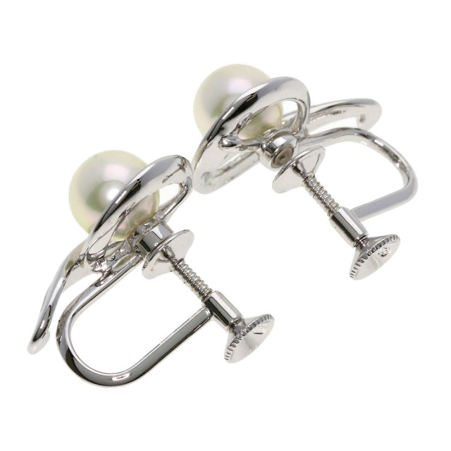 MIKIMOTO ミキモト アコヤパール 真珠 イヤリング シルバー レディース