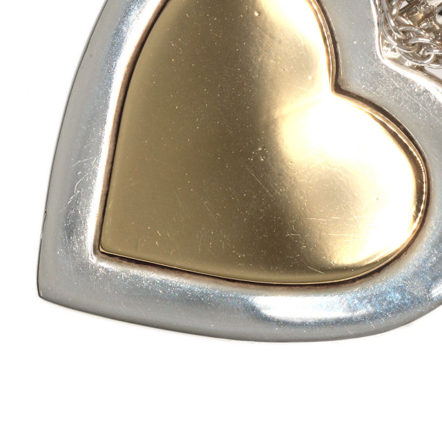 TIFFANY&Co. ティファニー ハート コンビ ネックレス シルバー/K18YG  