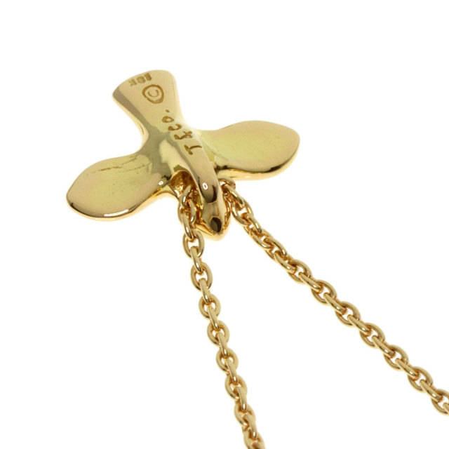 TIFFANY&Co. ティファニー バードクロス ネックレス K18イエロー 