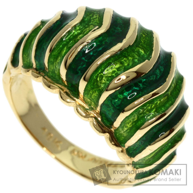 TIFFANY&Co. ティファニー エナメル リング・指輪 K18イエローゴールド