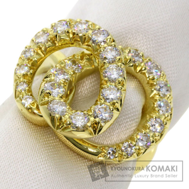 ティファニー TIFFANY&CO. 7.5号 リング ダイヤ 1P K18 YG イエロー  