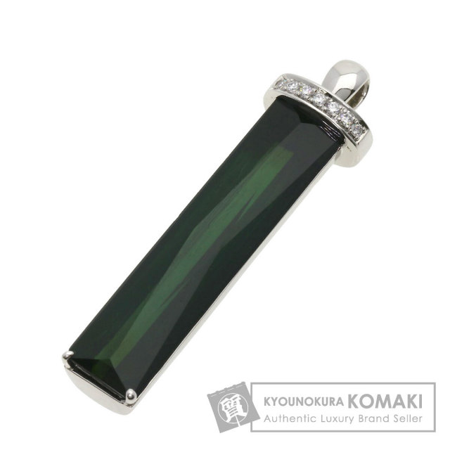 ダイヤモンド×トルマリンPt900 ペンダントトップ