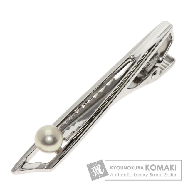 31-12】【MIKIMOTO】アコヤパール タイピン【中古】【K14YG】【長さ  