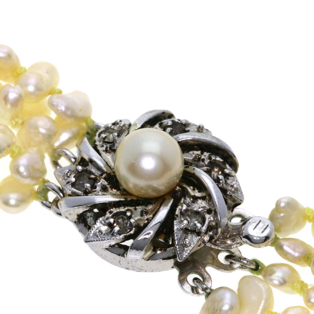 セレクトジュエリー ネックレス 淡水パール 真珠 5連 ブレスレット 2点セット