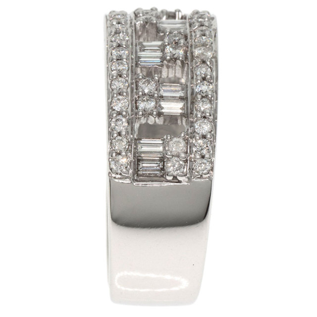 0.35ct ダイヤモンド リング・指輪 K18ホワイトゴールド 8g レディース 