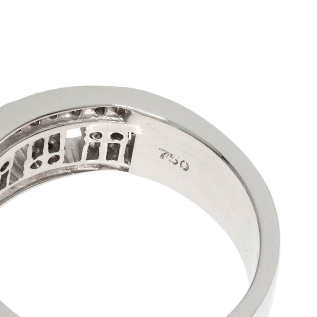 0.35ct ダイヤモンド リング・指輪 K18ホワイトゴールド 8g レディース 