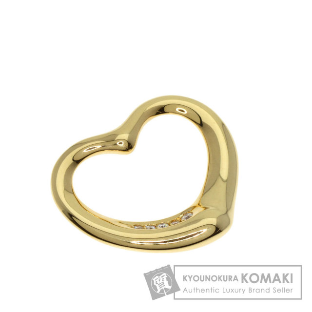 国内発送ティファニー オープンハート 5 ダイヤモンド 18k ティファニー TIFFANY＆CO オープンハートネックレス イエロー