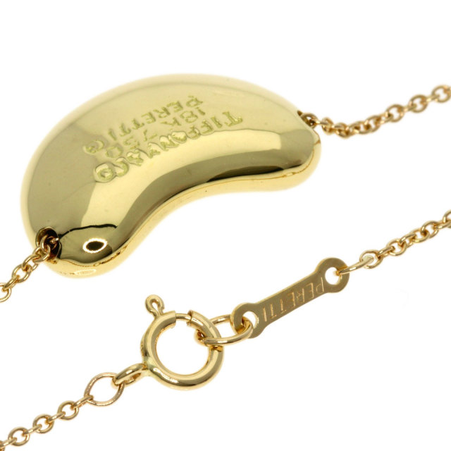 K18ティファニー&コー　ビーンネックレス　64H2508 TIFFANY&Co. ティファニー ビーン ダイヤモンド ネックレス K18