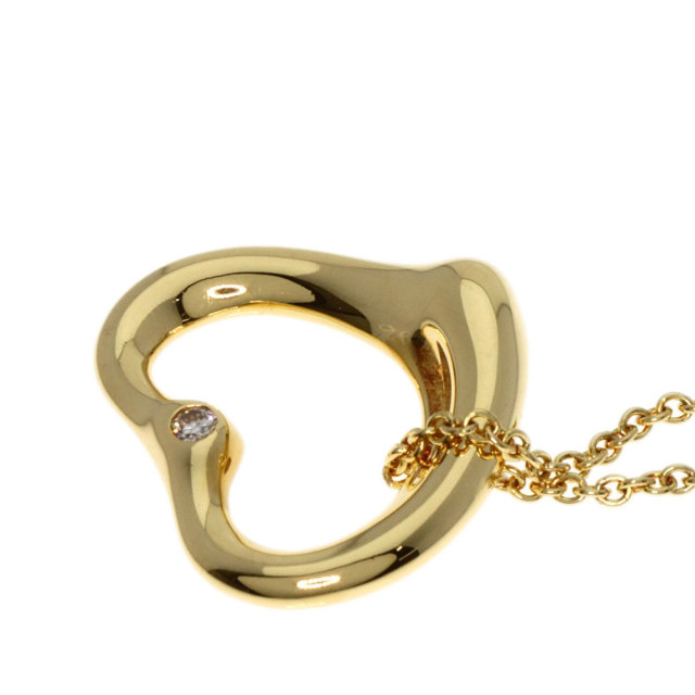 TIFFANY&Co. ティファニー オープンハート 2P ダイヤモンド ネックレス  
