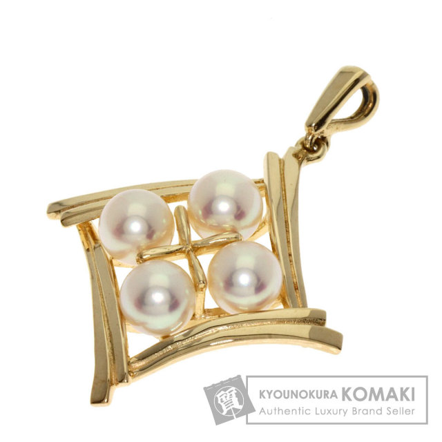 MIKIMOTO ミキモト パール 真珠 ペンダントトップ K14イエロー