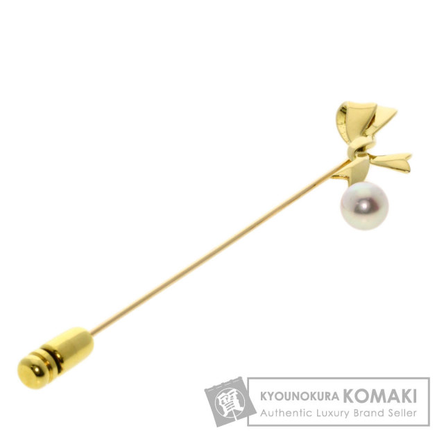 【MIKIMOTO】K18 ダイヤモンド パール 星型 ピンブローチ SummerSALE開催! 8/9～8/18 10時迄!】MIKIMOTO ミキモト パール