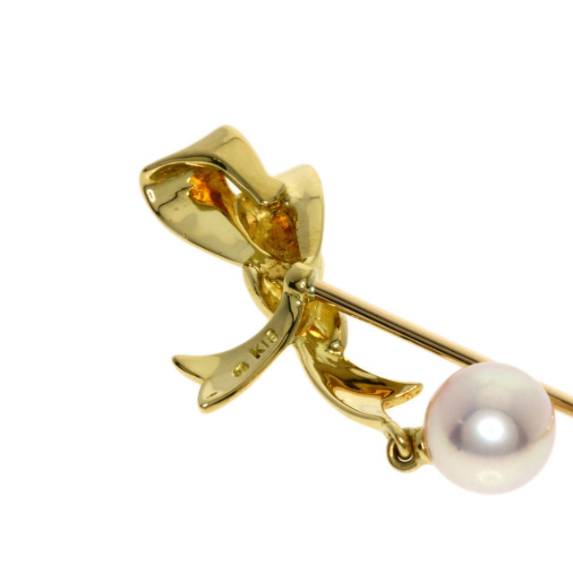 大人気・定価36万】ミキモト MIKIMOTO ブローチ パール 真珠 K18
