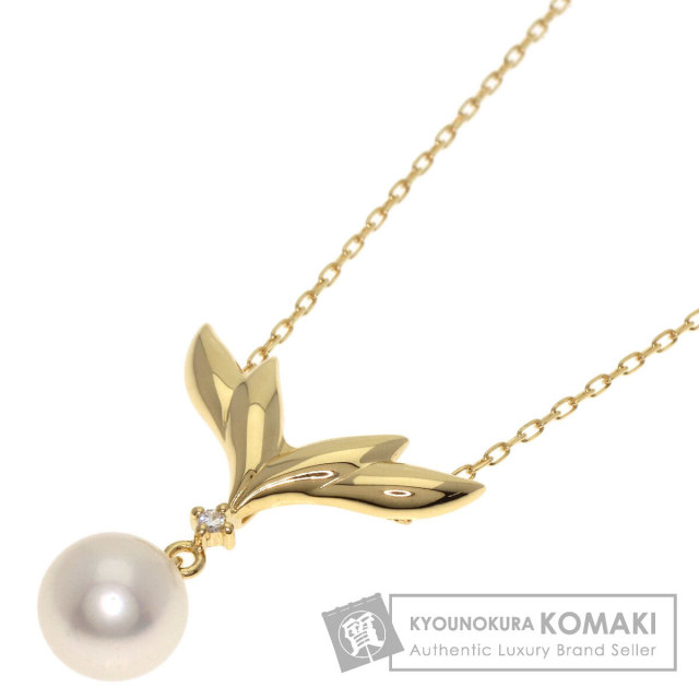 MIKIMOTO ミキモト K18 ダイヤモンド パール ネックレス ゴールド 楽天市場】MIKIMOTO / ミキモト パールダイヤネックレス K18YG