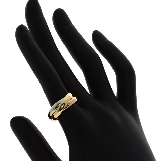 N2086 カルティエ #52 K18 スリーゴールド トリニティ リング　指輪 Cartier CARTIER カルティエ トリニティ #52 リング・指輪 K18