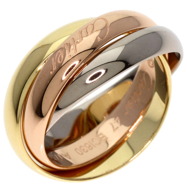 CARTIER カルティエ トリニティ #47 リング・指輪 K18ホワイトゴールド