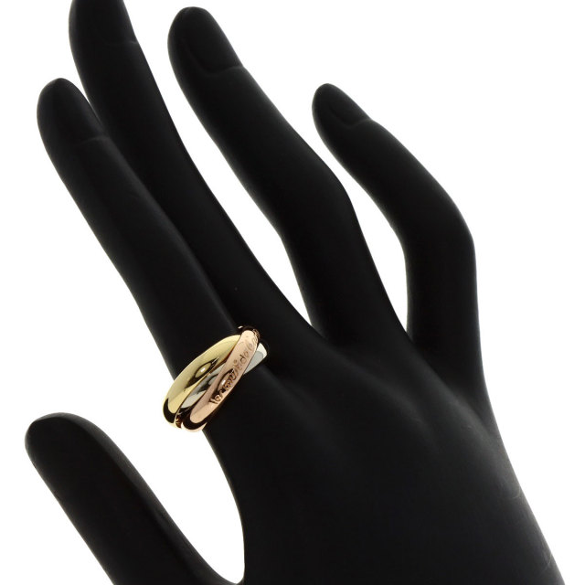 CARTIER】カルティエ トリニティ K18ゴールド×YG PG WG 13号 約8.52g  